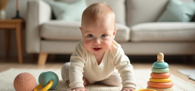 Comment favoriser la motricité et le développement de bébé à 8 mois avec des activités ludiques Comment favoriser la motricité et le développement de bébé à 8 mois avec des activités ludiques
